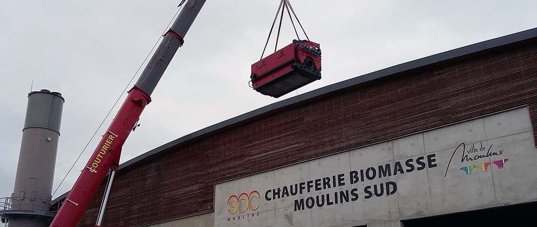 Opération de haute voltige maîtrisée à la chaufferie de Moulins